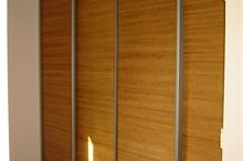 Vestavěná skříň - šoupací dveře bambus